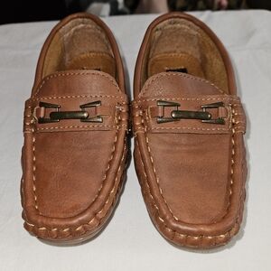Little Boys Brown Loafers size 8M